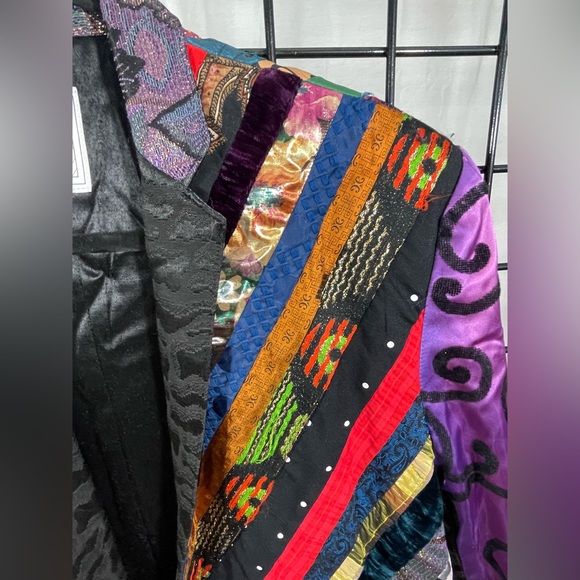 🚚 MOVING SALE Vintage Multi-Ribbon Jaquard Blazer Jacket by Chun Yuen - Picture 4 of 16